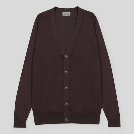 JSY BERNARD Sea Island Cotton Cardigan Raisan