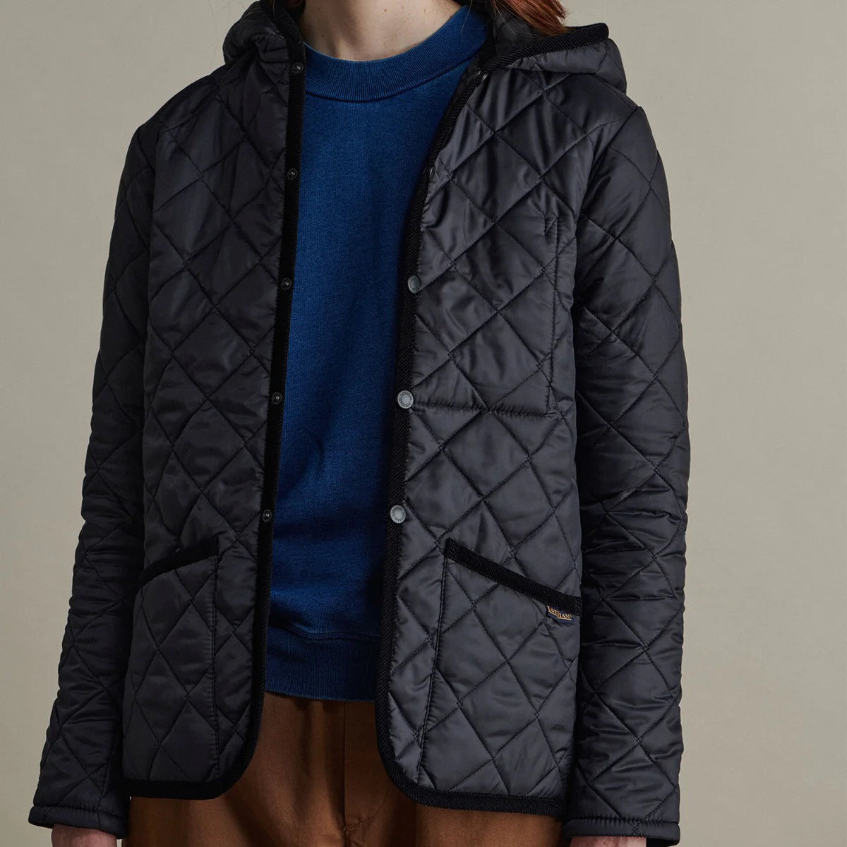 LVH Women CRAYDON Lavenster Quilted Jacket w/Hood Suffolk Navy