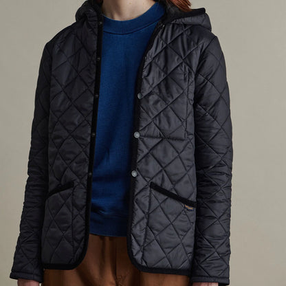 LVH Women CRAYDON Lavenster Quilted Jacket w/Hood Suffolk Navy