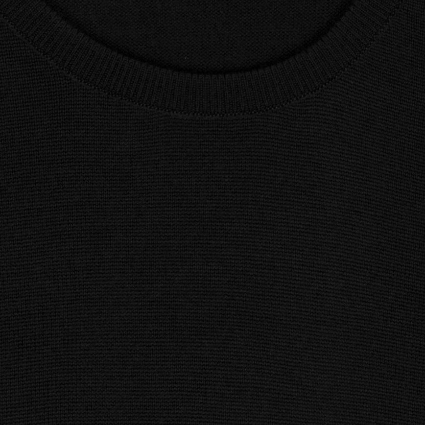 JSY FARHILL Men Merino Wool Pullover Black