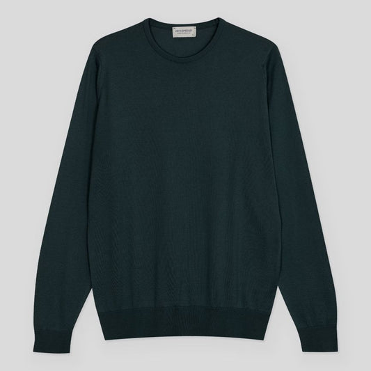 JSY HATFIELD Men Sea Island Cotton Pullover Rainforest