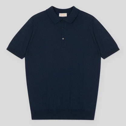 JSY HECTER Cotton x Cashmere Polo Shirt Eclipse