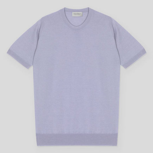 JSY HILCOTE Men Merino X Cotton T-Shirt LILA