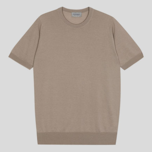 JSY HILCOTE Men Merino X Cotton T-Shirt Oat