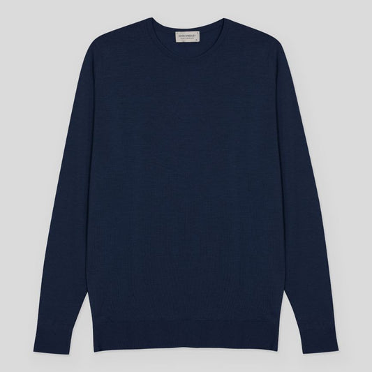 JSY LUNDY Men Merino Pullover Hemingway Blue