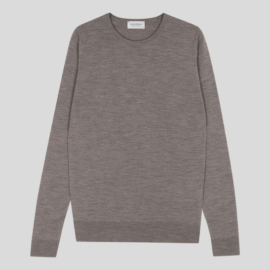 JSY LUNDY Men Merino Wool Pullover Mushroom
