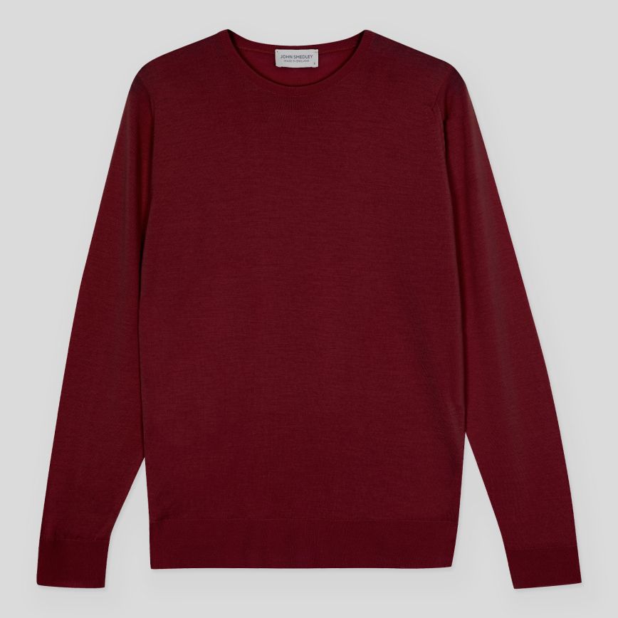 JSY LUNDY Men Merino Pullover Woolf Red