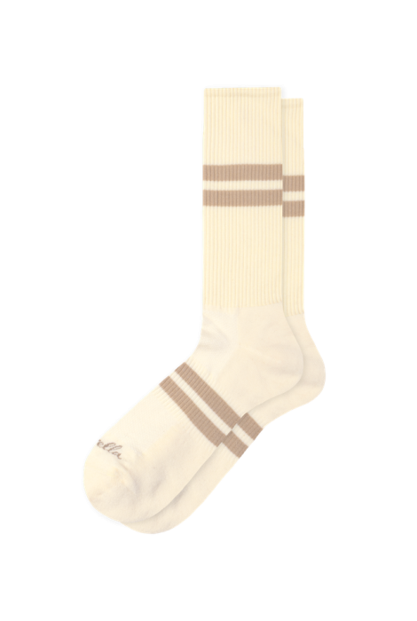 PTA SPIRIT Sports Luxe Egyptian Cotton Cushioned Sports Socks Cream/Light Khaki