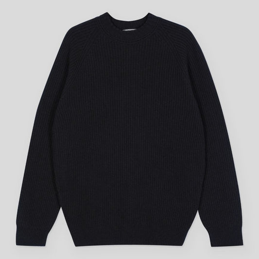 JSY OXNARD Men Cashmere/ Merino Pullover Midnight
