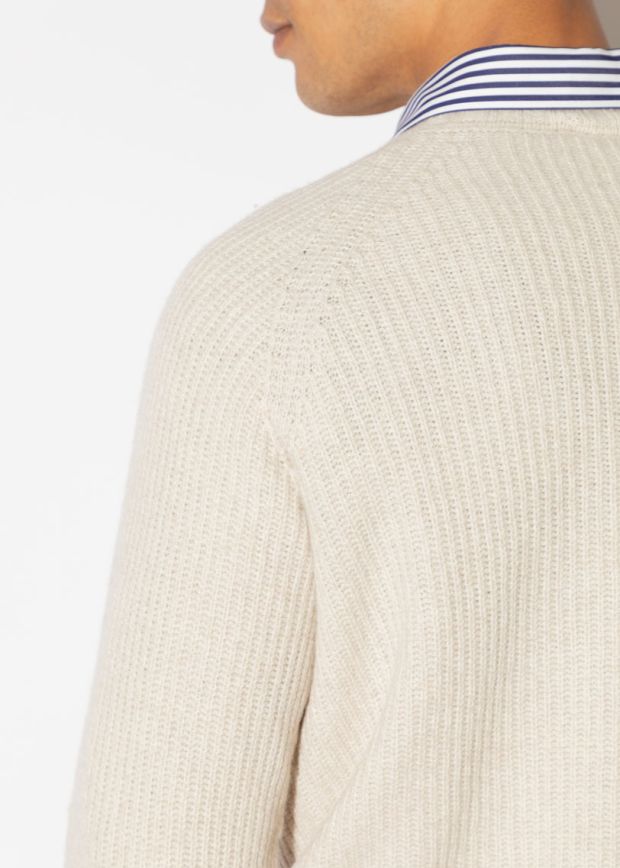 JSY OXNARD Men Cashmere/ Merino Pullover Pampas