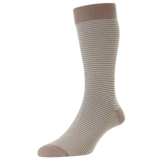 PTA HOLST Stripe Comfort Top Long Staple Cotton Men's Socks