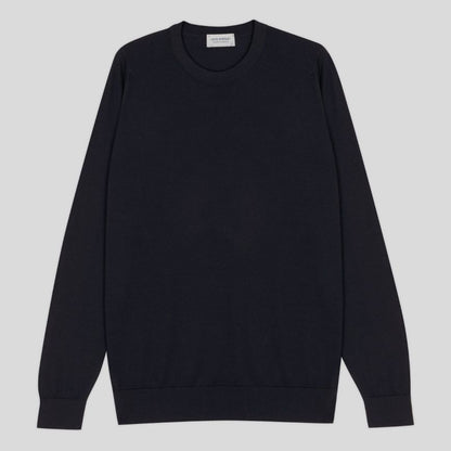 JSY Men Sea Island Cotton Jumper Navy
