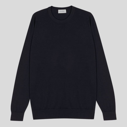 JSY Men Sea Island Cotton Jumper Navy
