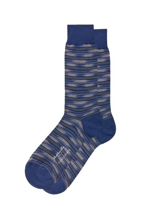 PTA ISHI Abstract Stripe Egyptian Cotton Men's Socks