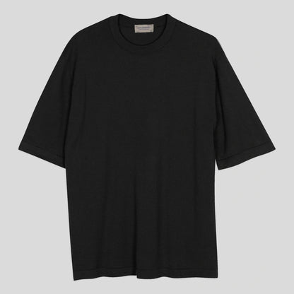 JSY TINDALL Men Sea Island Cotton T-Shirt Black