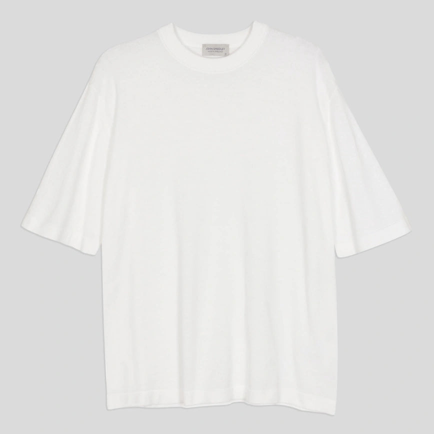 JSY TINDALL Men Sea Island Cotton T-Shirt White