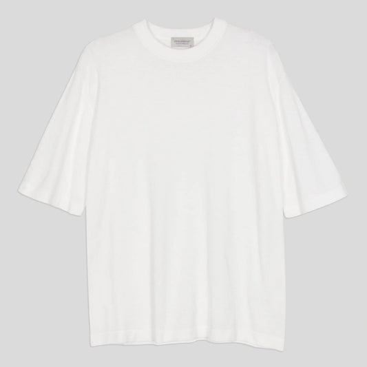 JSY TINDALL Men Sea Island Cotton T-Shirt White