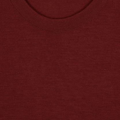 JSY TOBIAS Men Merino Wool CN SS T-Shirt Red Jasper