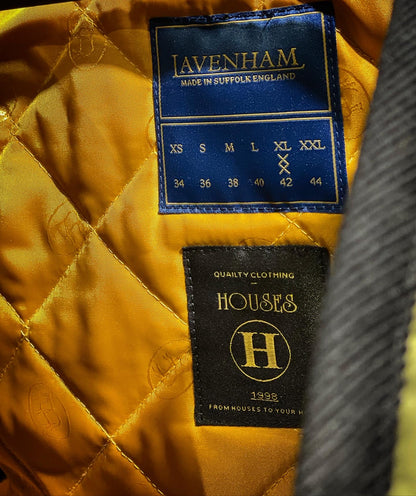 LVH THORNHAM Dry Waxed Cotton Quilt Gilet Olive