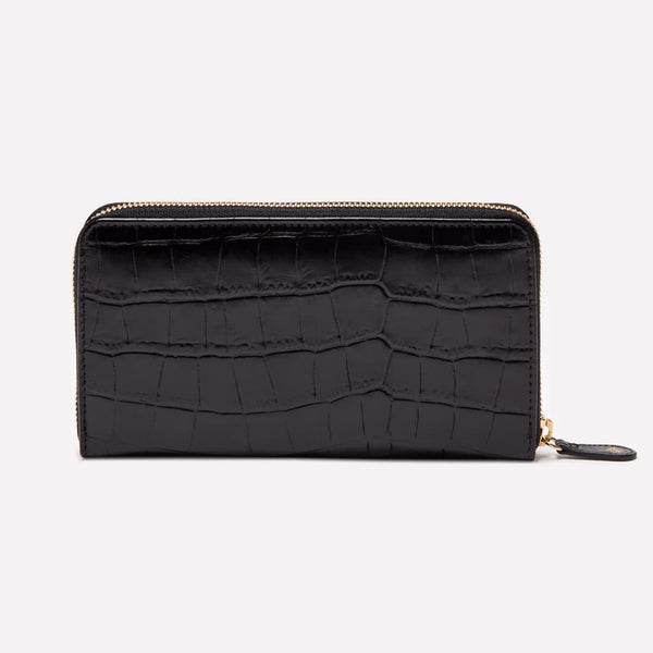 ETR CROCO Large Zip Around Purse