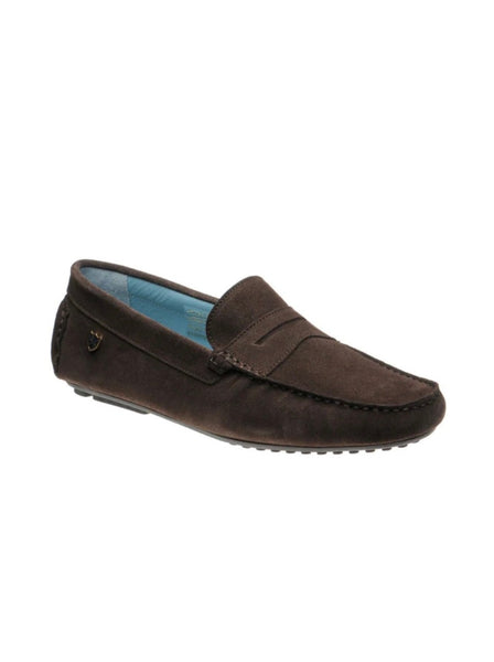 HE MURLO II rubber soled loafers Chocolate Suede