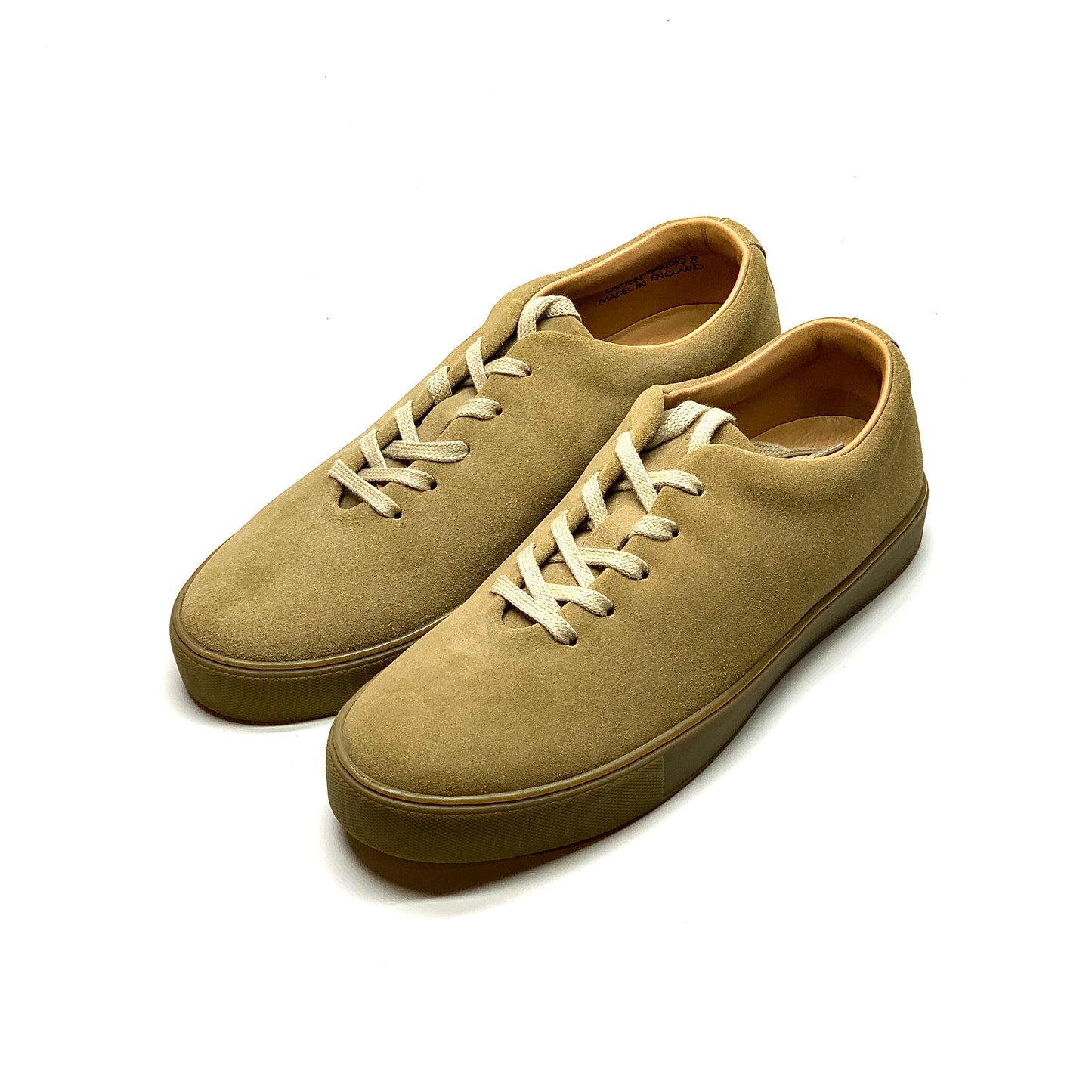 CNP UPTON Wholecut Sneakers Sand Suede/ Gum Sole