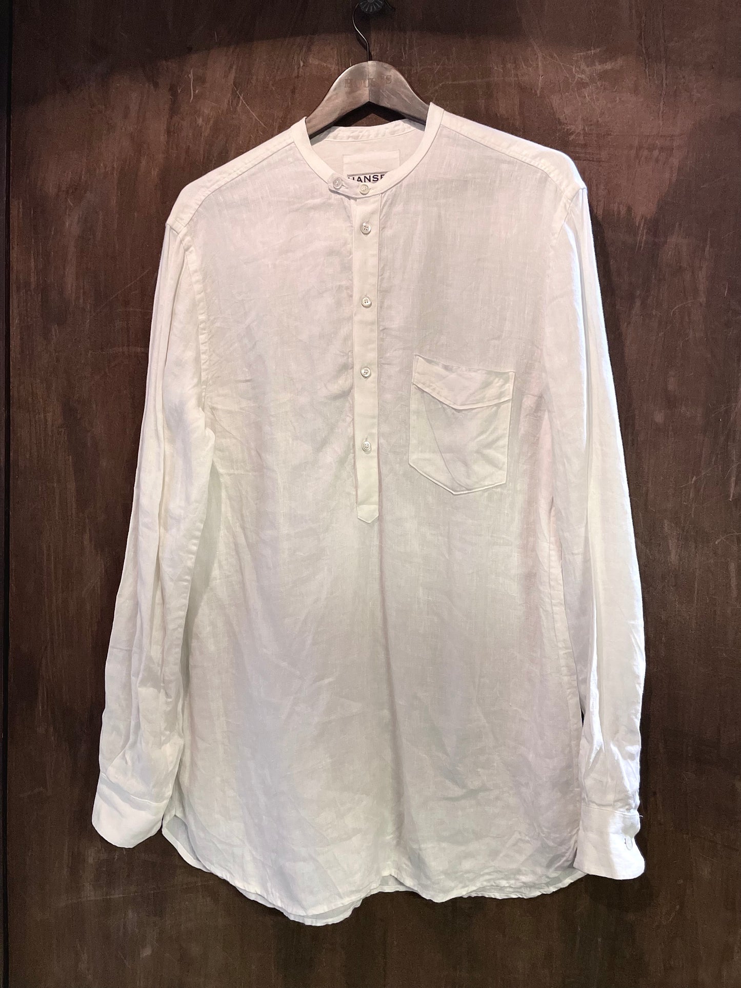 HNG BASTIAN Pullover Linen Long Shirt