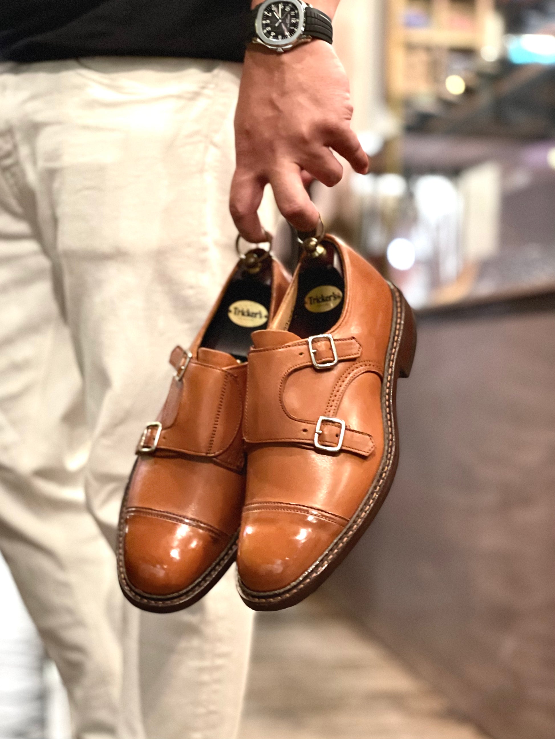 Trickers sales double monk