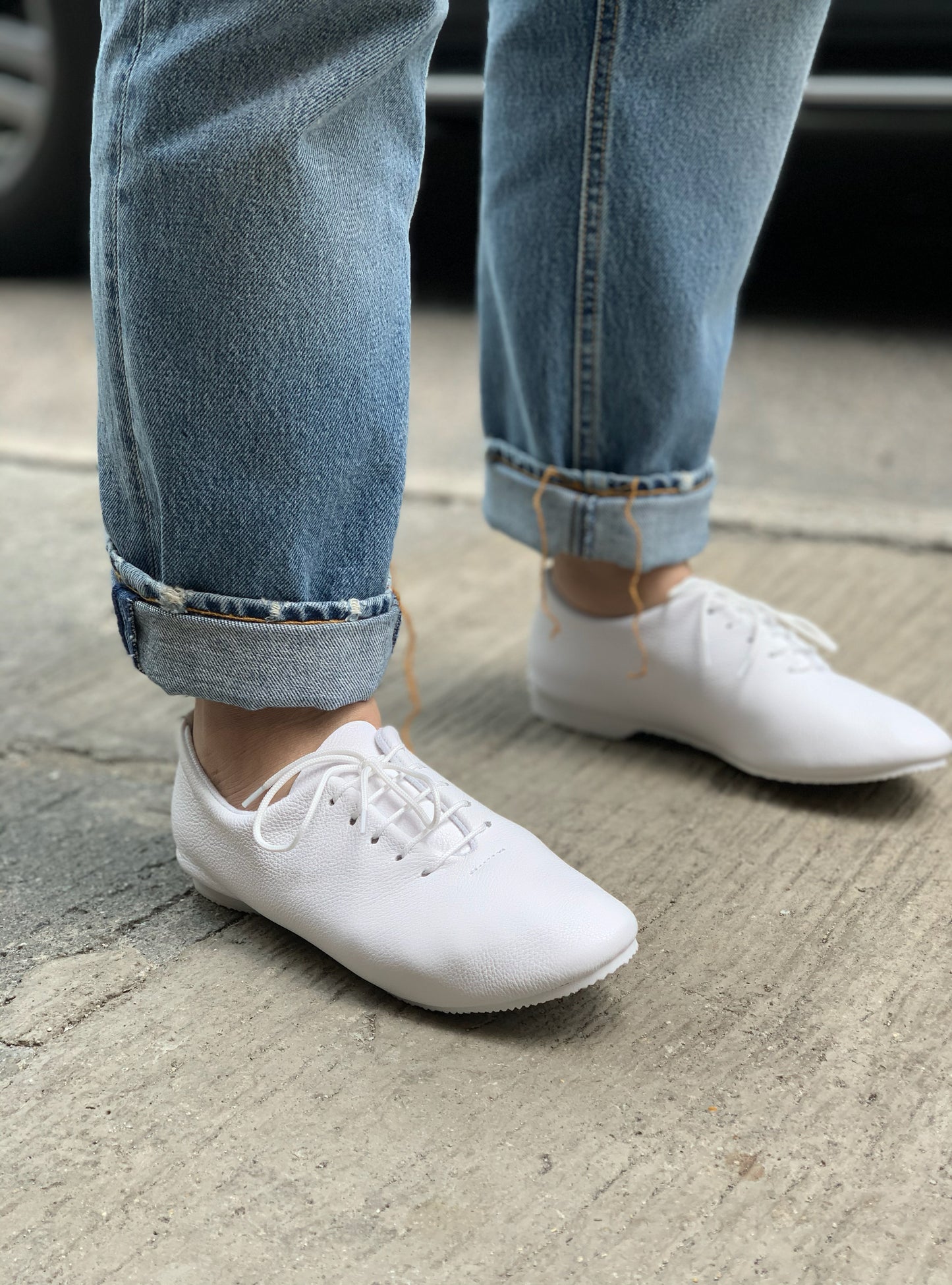 CNP REGENT Wholecut Jazz Shoes White Leather