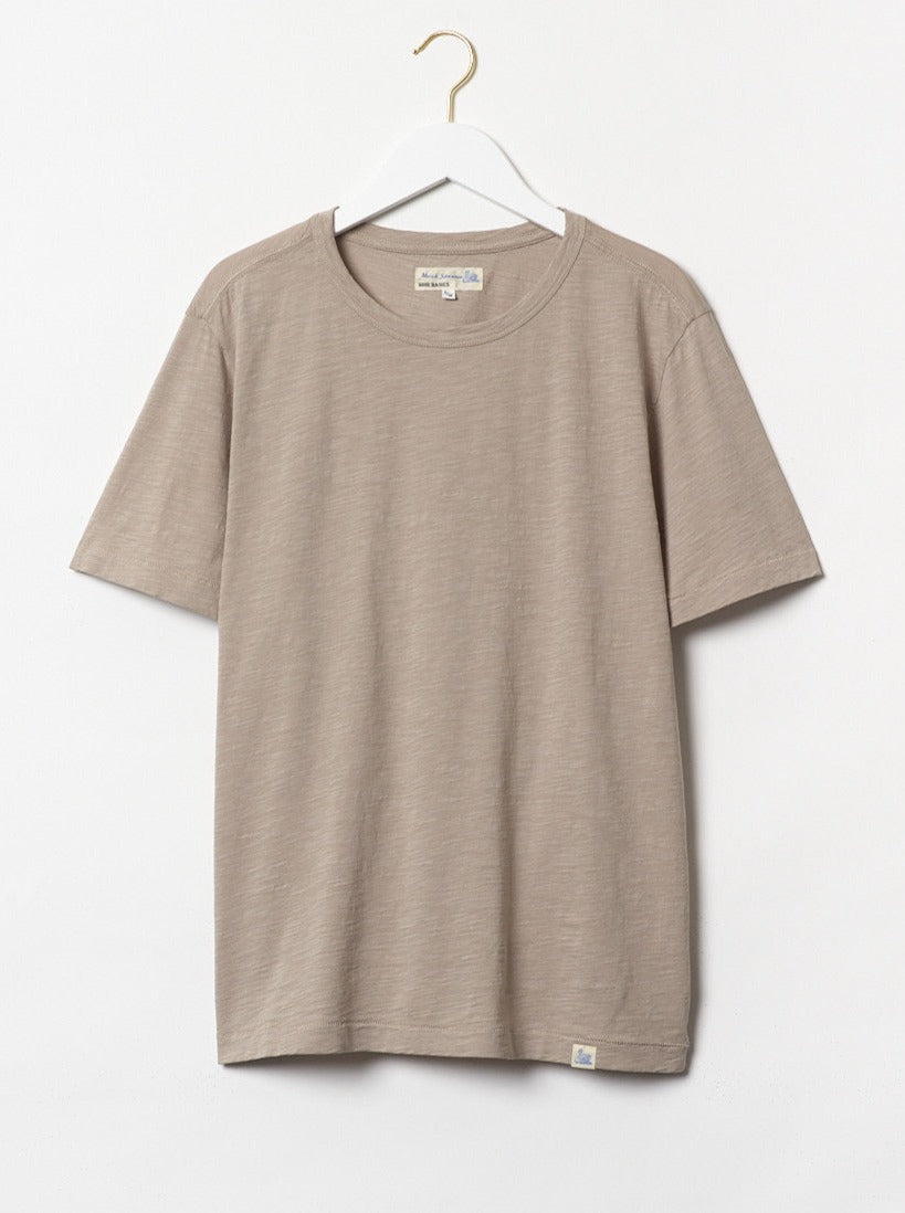 MZB SCT04 Relax Fit Pima Slub T-shirt Greige