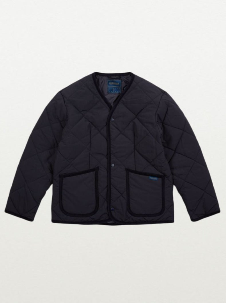 LVH BIG QUILT COLLARLESS Jacket Suffolk Navy