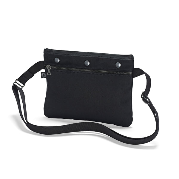 CRT All Black Canvas Sacocht Shoulder Bag
