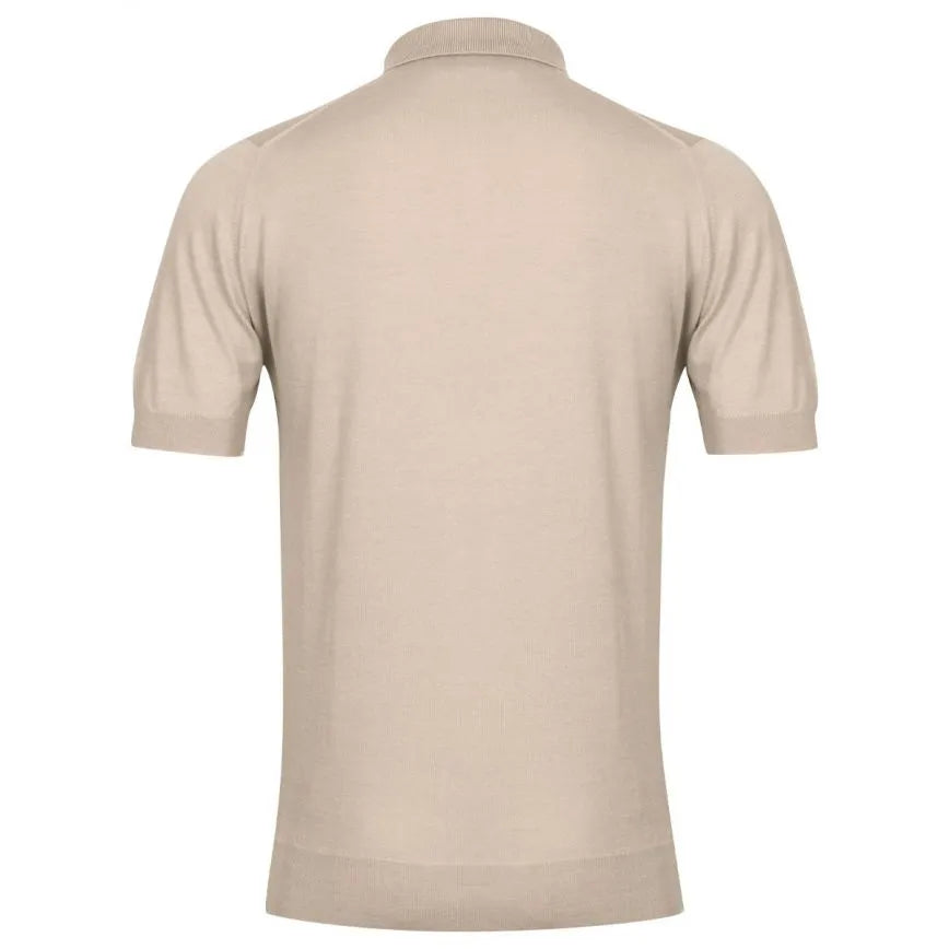 JSY CPAYTON Men Merino x Cotton Shirt SS Light Taupe