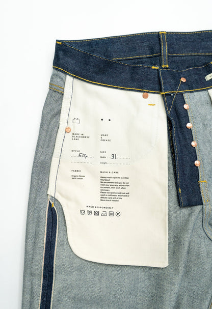 BLA E14 Wide 15.5oz  Italian Raw Selvedge Unisex Jeans