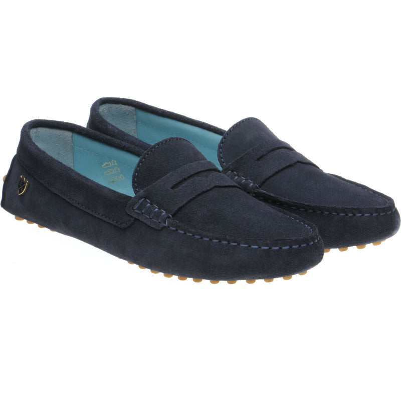 Navy moccasins ladies sales