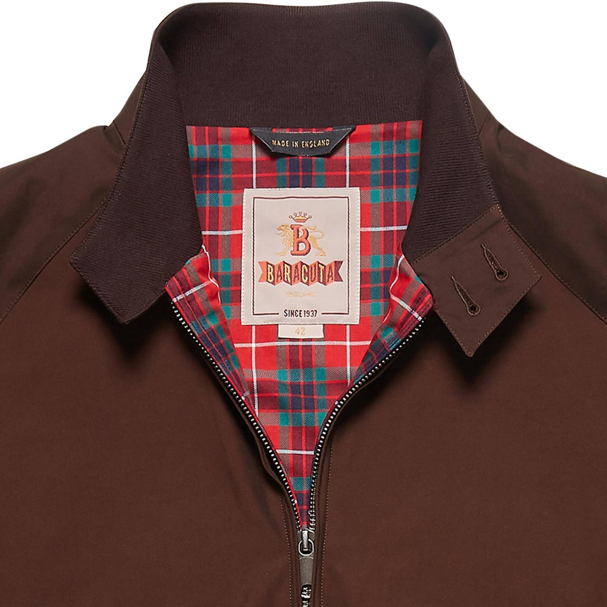 BRA G9 Classic Harrington Jacket Brown Cigar