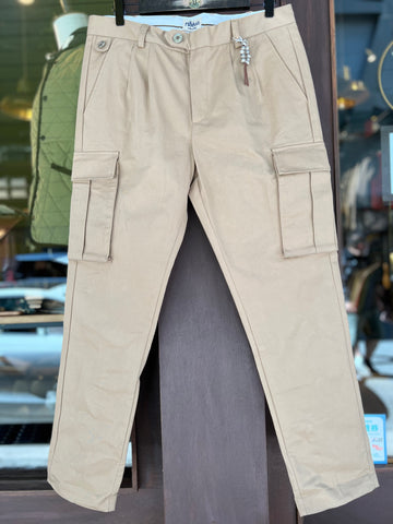 RBN Men's R102 Slim Cargo Pants Beige