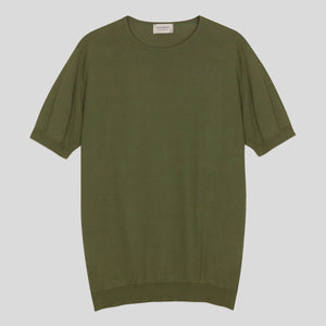 JSY BELDEN Men Sea Island Cotton T-Shirt CN SS Palm