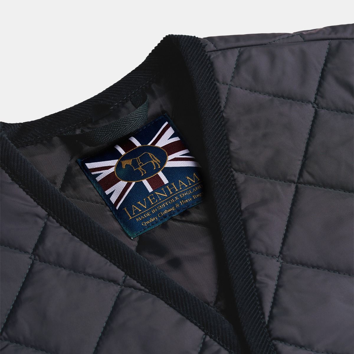 LVH DUBLIN Lavenster Quilted Gilet Suffolk Navy