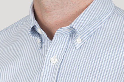 TSH Classic Button Down Oxford Shirt Sky Candy Stripe