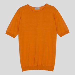 JSY BELDEN Men Sea Island Cotton T-Shirt CN SS Mandarin