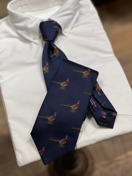 HE Silk Tie Pheasant