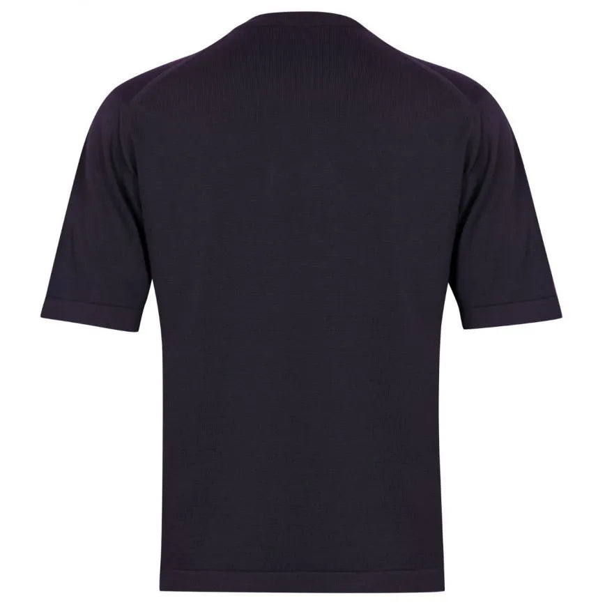 JSY TINDALL Men Sea Island Cotton T-Shirt  Navy