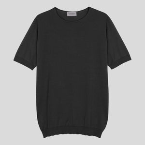 JSY BELDEN Men Sea Island Cotton T-Shirt CN SS Granite