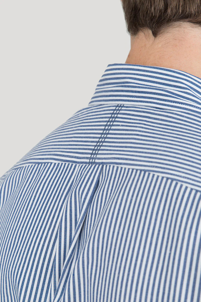 TSH Classic Button Down Oxford Shirt Navy Candy Stripe