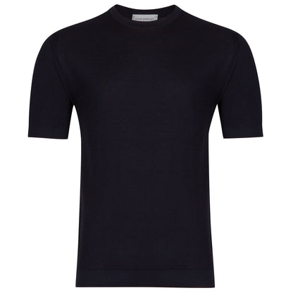 JSY Men Sea Island Cotton Pique T-shirt Navy