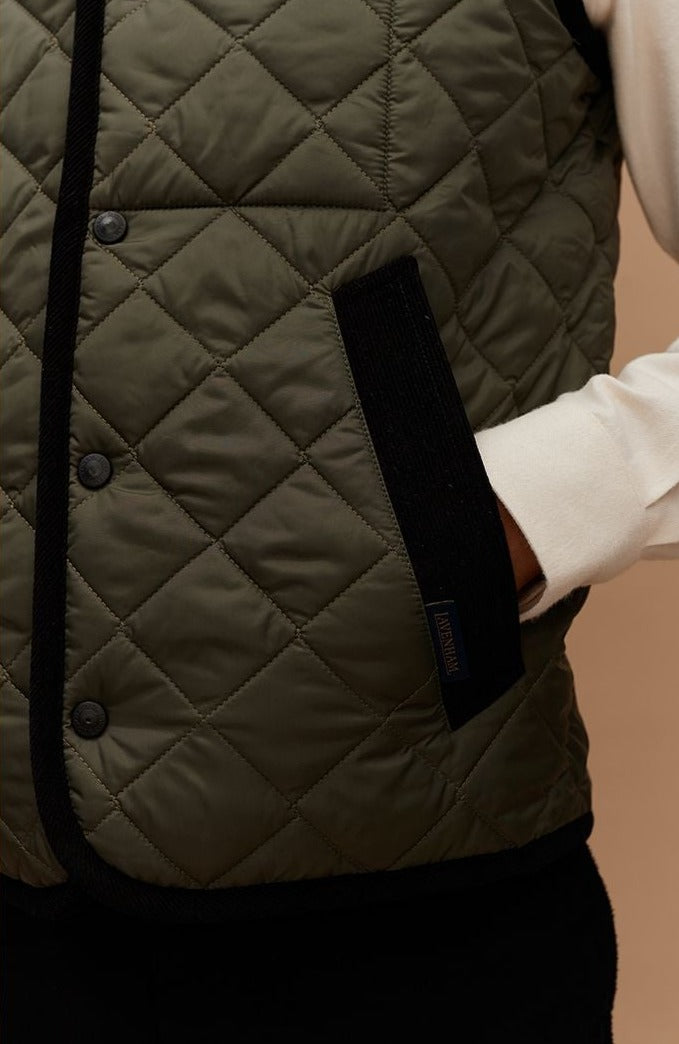 LVH Unisex A BETTER Gilet Lavenster Olive Green/ Black Trim