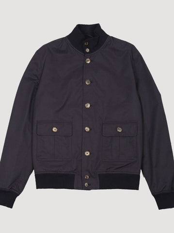VSR VALSTARINO Cotton Nylon Lined Jacket Navy