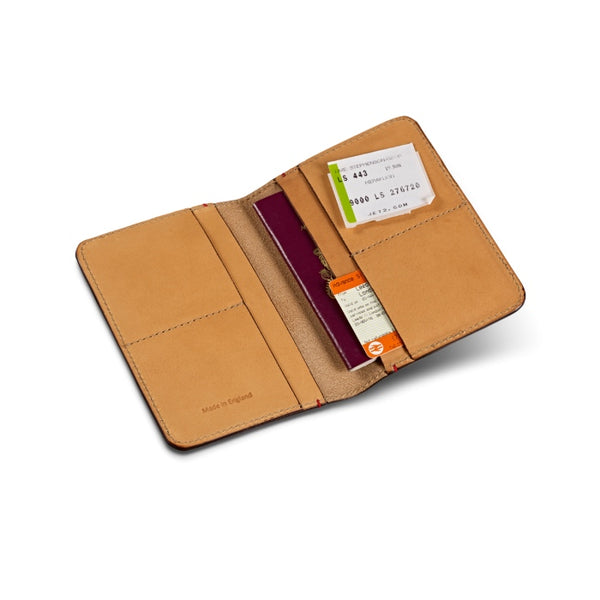 CRT Vintage Leather Passport Wallet